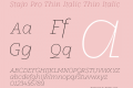 Stajn Pro Thin Italic