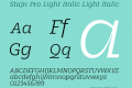 Stajn Pro Light Italic