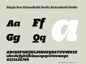 Stajn Pro ExtraBold Italic
