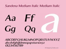 Sandena Medium Italic