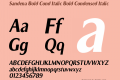 Sandena Bold Cond Italic