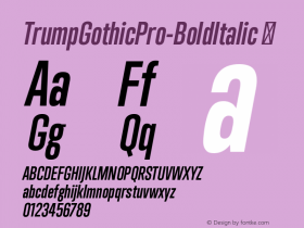 TrumpGothicPro-BoldItalic