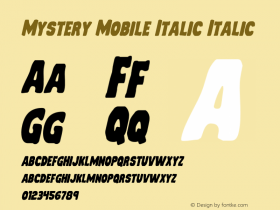 Mystery Mobile Italic