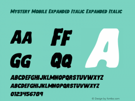 Mystery Mobile Expanded Italic