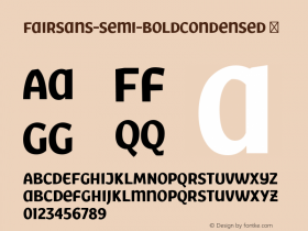 FairSans-Semi-BoldCondensed