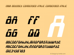 1968 Odyssey Condensed Italic