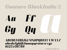 Couture-BlackItalic