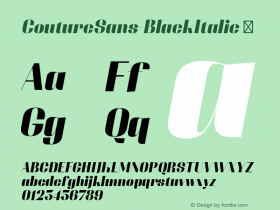 CoutureSans-BlackItalic