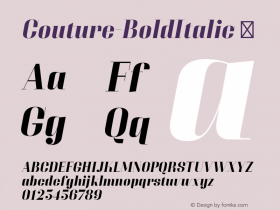 Couture-BoldItalic