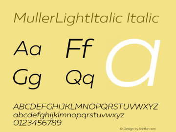 MullerLightItalic