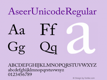 Aseer Unicode