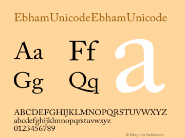 Ebham Unicode