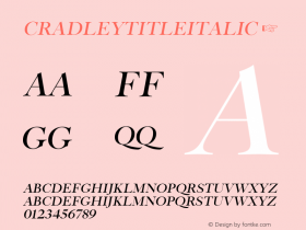 CradleyTitleItalic