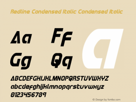 Redline Condensed Italic