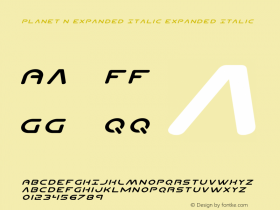Planet N Expanded Italic