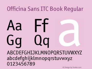 Officina Sans ITC Book