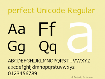 perfect Unicode