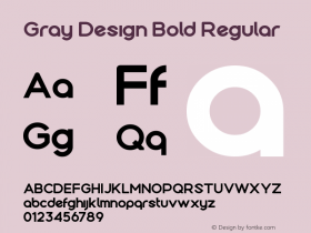 Gray Design Bold