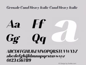 Grenale Cond Heavy Italic