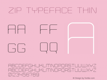 Zip Typeface