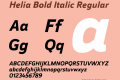 Helia Bold Italic