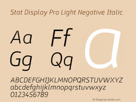 Stat Display Pro Light Negative