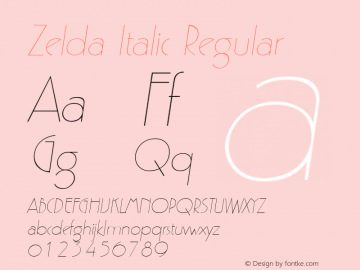 Zelda Italic