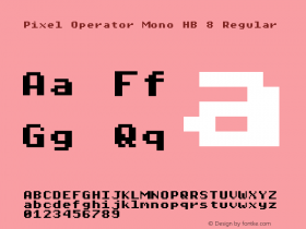 Pixel Operator Mono HB 8