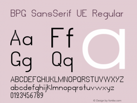 BPG SansSerif UE