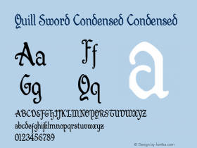 Quill Sword Condensed