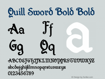 Quill Sword Bold