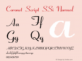 Coronet Script SSi