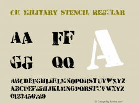 CK Military Stencil