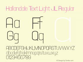 Hallandale Text Light JL