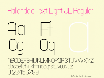 Hallandale Text Light JL
