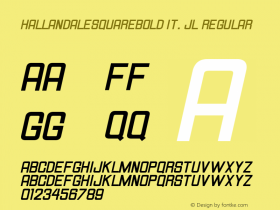 HallandaleSquareBold It. JL