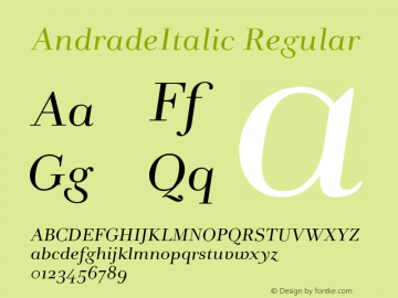 AndradeItalic