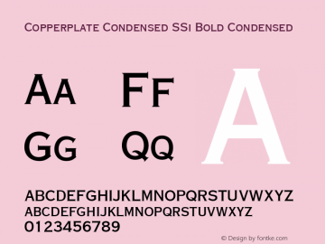 Copperplate Condensed SSi