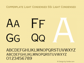 Copperplate Light Condensed SSi