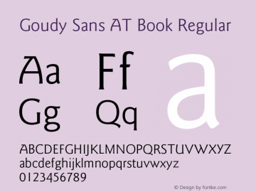 Goudy Sans AT Book