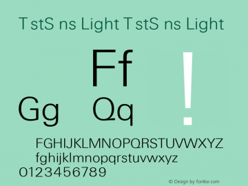 TestSans Light