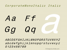 CorporateMonoItalic