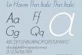 Le Havre Thin Italic