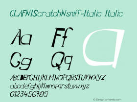 CLAFNIScratchNsniff-Italic