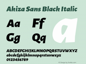 Akiza Sans Black