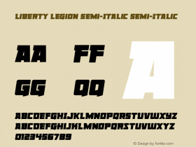 Liberty Legion Semi-Italic