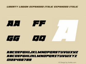 Liberty Legion Expanded Italic