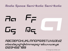 Radio Space Semi-Italic