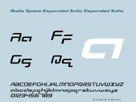 Radio Space Expanded Italic