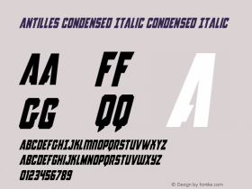 Antilles Condensed Italic